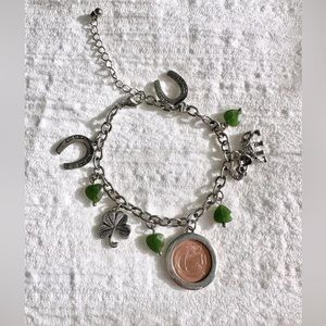 3/$15 American Coin Treasures Irish Penny Lucky Charm Bracelet